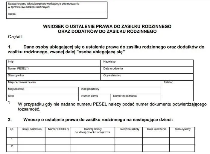 Alimenty i zasiłek rodzinny